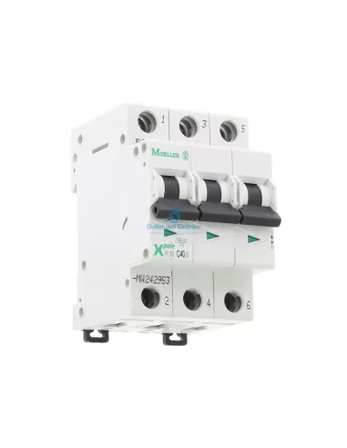 Disjoncteur Eaton PLS6-C40/3 6 kA 3P C 40 A